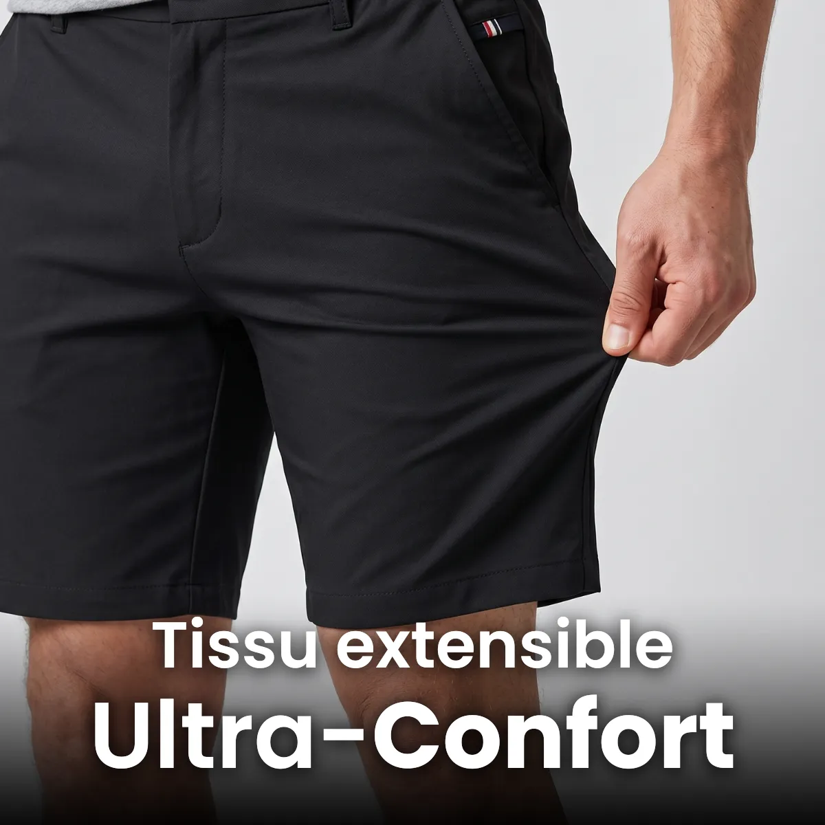Short en coton extensible MorphoFit™ - Image 3